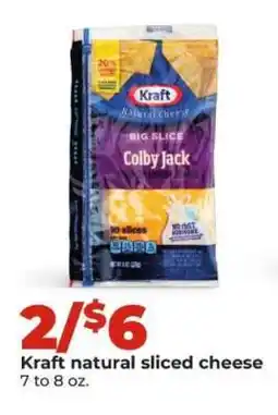 Hy-Vee Kraft Natural Sliced Cheese offer
