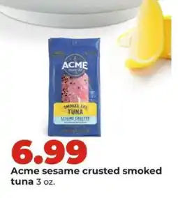 Hy-Vee Acme sesame crusted smoked tuna offer