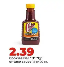 Hy-Vee Cookies Bar B Q or taco sauce offer