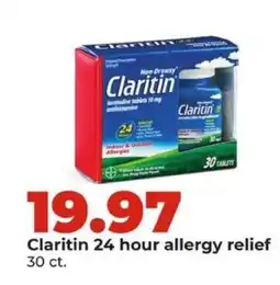 Hy-Vee Claritin 24 hour allergy relief offer