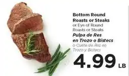 Food 4 Less Bottom Round Roasts or Steaks offer
