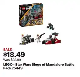 Best Buy LEGO - Star Wars Siege of Mandalore Battle offer