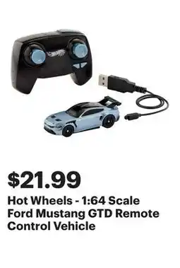 Best Buy Hot Wheels - 1:64 Scale Ford Mustang GTD Remote Control Vehicle offer
