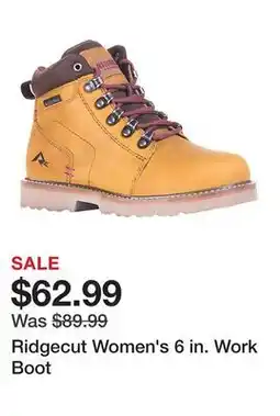 Tractor Supply Company Ridgecut Women's 6 in. Work Boot offer