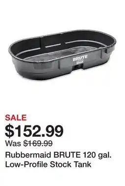 Tractor Supply Company Rubbermaid BRUTE 120 gal. Low-Profile Stock Tank offer
