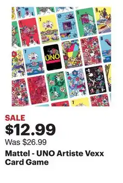 Best Buy Mattel - UNO Artiste Vexx Card Game offer