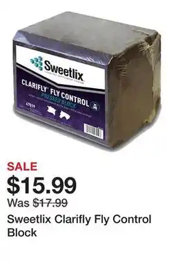 Tractor Supply Company Sweetlix Clarifly Fly Control Block offer