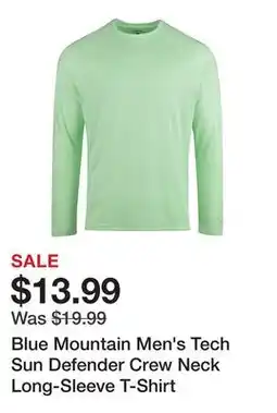Tractor Supply Company Blue Mountain Men's Tech Sun Defender Crew Neck Long-Sleeve T-Shirt offer