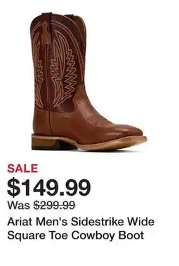 Tractor Supply Company Ariat Men's Sidestrike Wide Square Toe Cowboy Boot offer