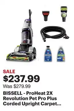 Best Buy BISSELL - ProHeat 2X Revolution Pet Pro Plus Corded Upright Carpet Deep Cleaner - silver/purple offer