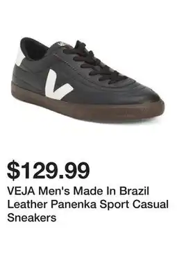 Marshalls VEJA Men's Made In Brazil Leather Panenka Sport Casual Sneakers offer