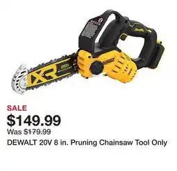 Tractor Supply Company DEWALT 20V 8 in. Pruning Chainsaw Tool Only offer