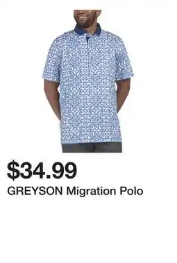 Marshalls GREYSON Migration Polo offer