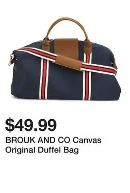 Marshalls BROUK AND CO Canvas Original Duffel Bag offer