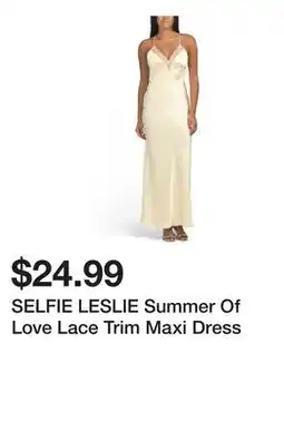 Marshalls SELFIE LESLIE Summer Of Love Lace Trim Maxi Dress offer