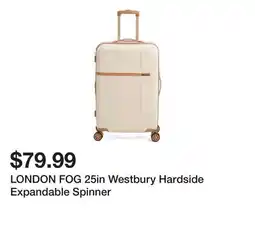 Marshalls LONDON FOG 25in Westbury Hardside Expandable Spinner offer