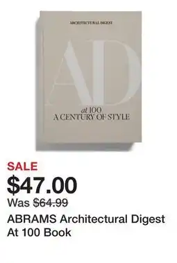 Marshalls ABRAMS Architectural Digest At 100 Book offer