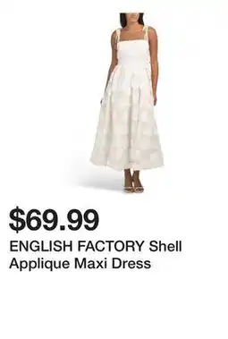 Marshalls ENGLISH FACTORY Shell Applique Maxi Dress offer