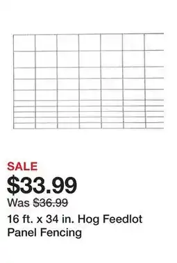 Tractor Supply Company 16 ft. x 34 in. Hog Feedlot Panel Fencing offer