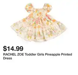 Marshalls RACHEL ZOE Toddler Girls Pineapple Printed Dress offer