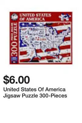 Five Below United States Of America Jigsaw Puzzle 300-Pieces offer