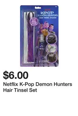 Five Below Netflix K-Pop Demon Hunters Hair Tinsel Set offer