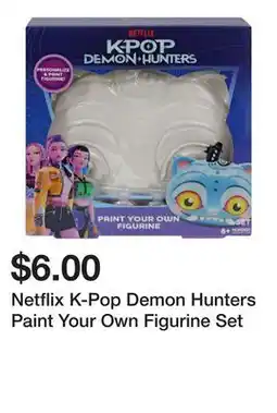 Five Below Netflix K-Pop Demon Hunters Paint Your Own Figurine Set offer