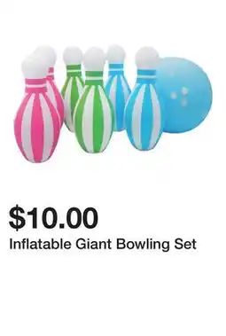 Five Below Inflatable Giant Bowling Set offer