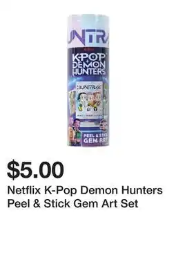 Five Below Netflix K-Pop Demon Hunters Peel & Stick Gem Art Set offer