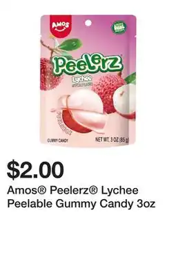 Five Below Amos Peelerz Lychee Peelable Gummy Candy 3oz offer