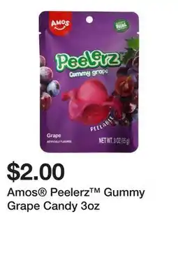 Five Below Amos Peelerz Gummy Grape Candy 3oz offer