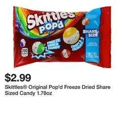 Five Below Skittles Original Pop'd Freeze Dried Share Sized Candy 1.78oz offer