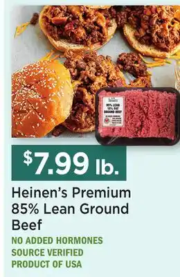 Heinen's Heinen's Premium 85% Lean Ground Beef offer