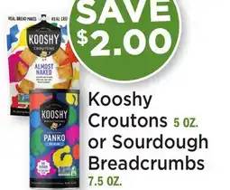 Heinen's Kooshy Croutons 5 OZ. or Sourdough Breadcrumbs 7.5 OZ offer