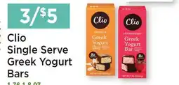 Heinen's Clio Single Serve Greek Yogurt Bars offer