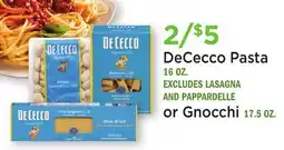 Heinen's DeCecco Pasta 16 OZ. or Gnocchi 17.5 OZ offer