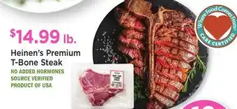 Heinen's Heinen's Premium T-Bone Steak offer