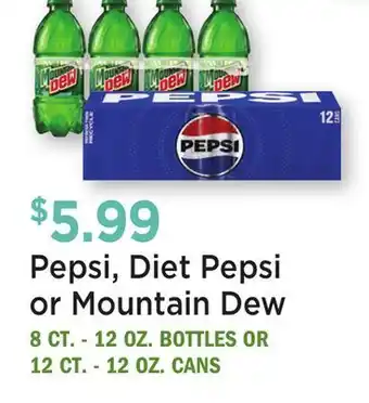 Heinen's Pepsi, Diet Pepsi or Mountain Dew offer