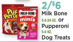 Heinen's Milk Bone 5.6-24 OZ. or Pupperoni 5.6 OZ offer