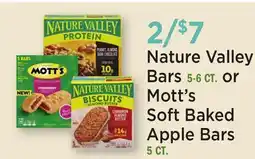 Heinen's Nature Valley Bars 5-6 CT. or Mott's Soft Baked Apple Bars 5 CT offer