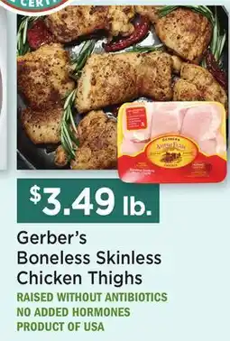 Heinen's Gerber's Boneless Skinless Chicken Thighs offer