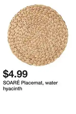 Ikea SOARÉ Placemat, water hyacinth offer
