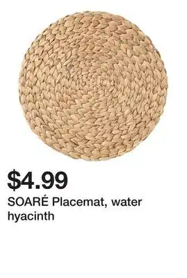Ikea SOARÉ Placemat, water hyacinth offer
