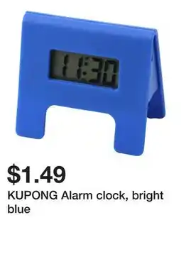 Ikea KUPONG Alarm clock, bright blue offer