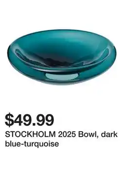 Ikea STOCKHOLM 2025 Bowl, dark blue-turquoise offer