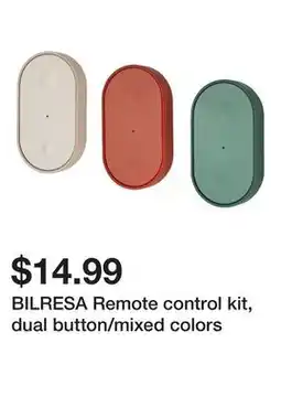 Ikea BILRESA Remote control kit, dual button/mixed colors offer