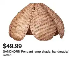 Ikea SANDKORN Pendant lamp shade, handmade/rattan offer