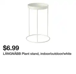 Ikea LÅNGNÄBB Plant stand, indoor/outdoor/white offer
