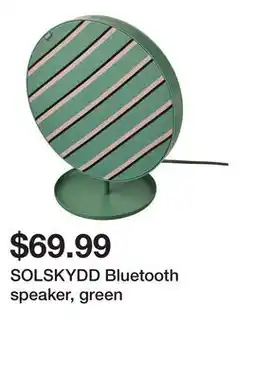 Ikea SOLSKYDD Bluetooth speaker, green offer