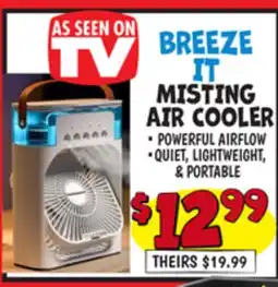 Ollie's BREEZE IT MISTING AIR COOLER offer